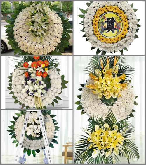 山东青岛莱西市店埠镇后朴木村花圈速递